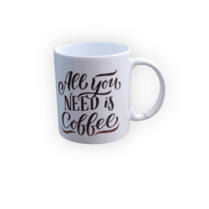Custom Text Printed Coffee Mug - White, Dishwasher & Microwave Safe,325 ml/11 oz