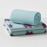 Hand painted multicolored (Lotus Flower Motif) premium quality bedsheet with pillow covers 90x102 inch (Copy)