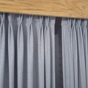 Door curtain |Grey Color Jute Fabric|Plitted size 84x30 inch | Perfect for Standard Door|Set of 2 Curtains