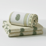 Hand-Block Printed Floral Bedsheet – 300 TC Pure Cotton, King Size (259x269 cm) with Matching Pillow Covers