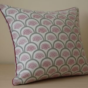 Handcrafted Abstract Block Printed Cotton Cushion Cover