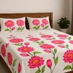 Hand Painted Bedsheet "Nature in your bedroom"