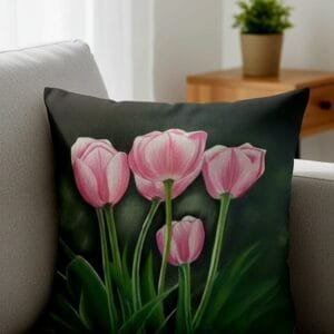 Hand painted cushion cover 16*16