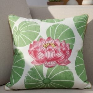 Handblockprinted cushion cover 16*16