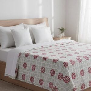 Hand-Block Printed bedsheet king size set of 3