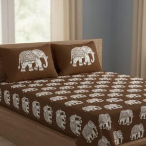 Hand-Block Printed bedsheet artist's choice