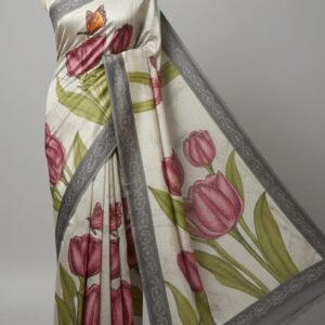 Hand-painted Saree "A Lady Deserves"