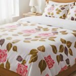 Artistic bedsheet design hand-painted