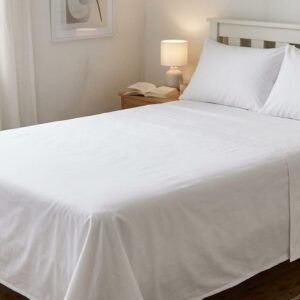 Plain White Solid bedsheet